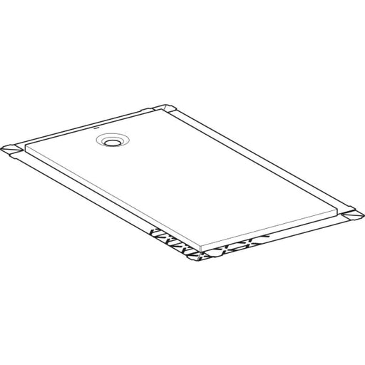 Geberit Vertriebs - Olona Duschwanne 170 x 80 cm rechteckig, mit Dichtung , weiß matt
