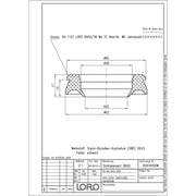Lorowerk - LORO-X-Dichtelement 00914. DN 50 für 38mm MS-Rohr u.PVC-Sifon 40mm