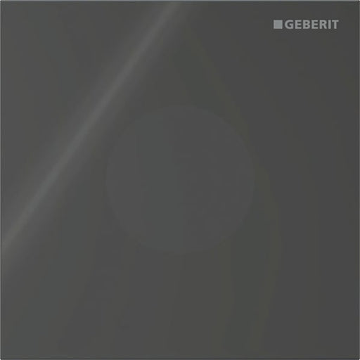 Geberit Vertriebs - Typ 40 UR-Strg. m. elektron. Sp-Ausl. Batt.-Betr., Round, Glas schwarz