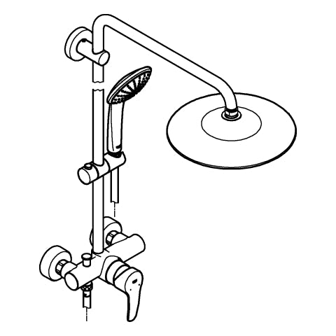 Grohe - Duschsystem EUPHORIA 260 27473_2 mit Einhandmischer chrom
