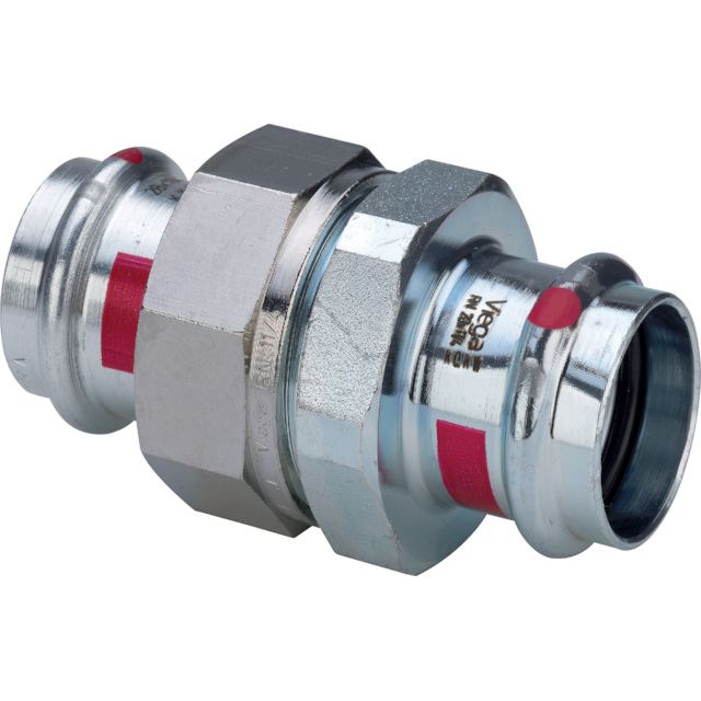 Viega - Verschraubung PRESTABO 1160 flachdichtend 35mm Stahl verzinkt