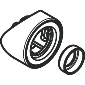 Hansgrohe - Adapter für Seitenbrause PHARO Shower Arc, 97861000 verchromt