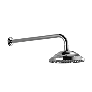 Dornbracht - Regenbrause 200mm mit Wandanbindung 450mm 2854597709 messing poliert