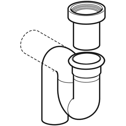 Geberit Vertriebs - Geruchsverschluss für Hock-WC Abgang horizontal d110