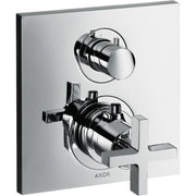 Hansgrohe - Fertigset UP Thermostat AXOR CITTERIO 39705 chrom m.Kreuzgriff m.Absperrvt
