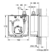 Grohe - UP-Einbaukasten EUROECO CE 36337 ohne Mischung für WT-IR-FMS/230V