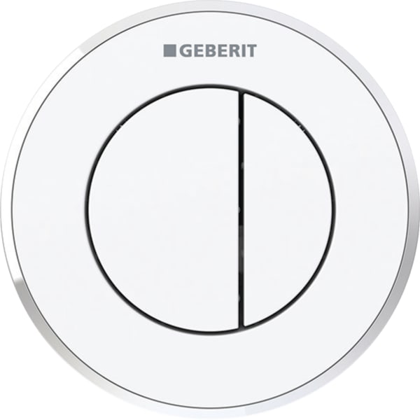 Geberit Vertriebs - Fernbetätigung Typ 10 pneumatisch für 2-Mengen-Sp. UP-Drücker weiß/glanzchrom