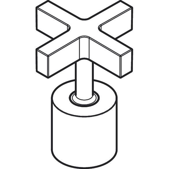 Hansgrohe - Kreuzgriff 4-Loch Waschtischarmatur Citterio Standmodell,verchromt,39292000