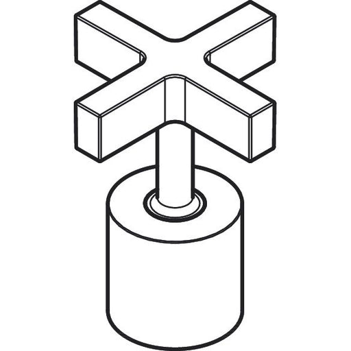 Hansgrohe - Kreuzgriff 4-Loch Waschtischarmatur Citterio Standmodell,verchromt,39292000