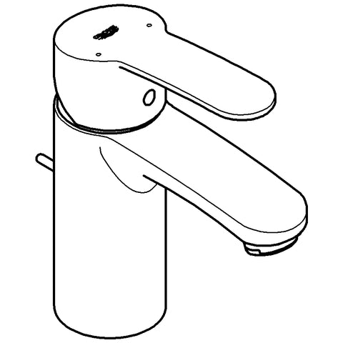 Grohe - Waschtisch EHM EUROSTYLE 33552 Zugstangen-Ablaufgarnitur chrom