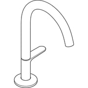 Hansgrohe - Waschtischmischer Select 170 AXOR One mit Push-Open Ablaufgarnitur chrom