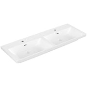 VILLEROY & BOCH - SchrankDWT Subway 3.0 1300x470mm re-eckig 2HL. m. ÜL. Stone White cplus