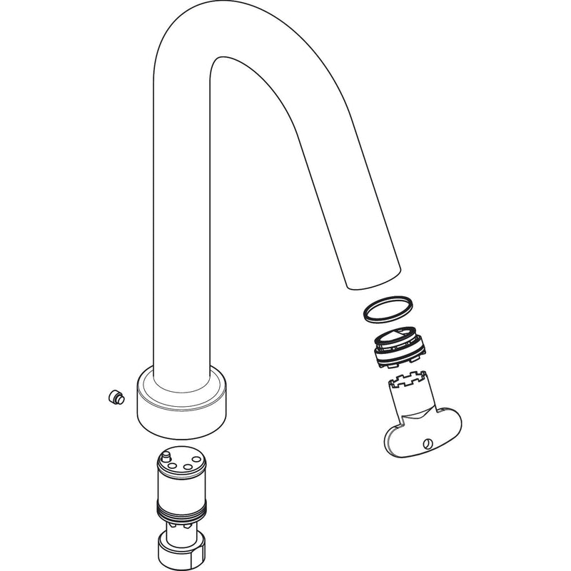 Hansgrohe - Auslauf AXOR Citterio M 4-Loch Wannenarmatur Wannenrand chrom