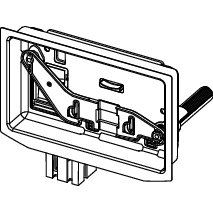 TECE SE - Einwurfschacht II f. Reinigungstabs TECEsquare II Metall/Glas und TECEsolid
