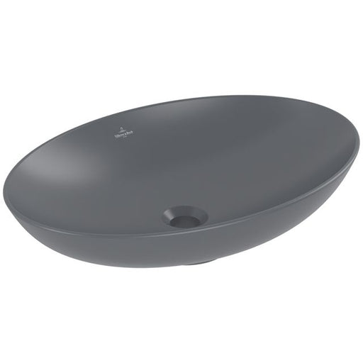 VILLEROY & BOCH - Aufsatzwaschbecken Loop&Friends 620x 420mm Oval o. ÜL. Graphite CeramicPlus