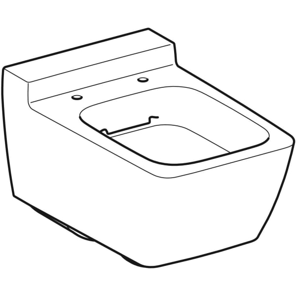 Geberit Vertriebs - Wand-WC XENO2 Tiefspüler geschlossene Form, Rimfree, KeraTect