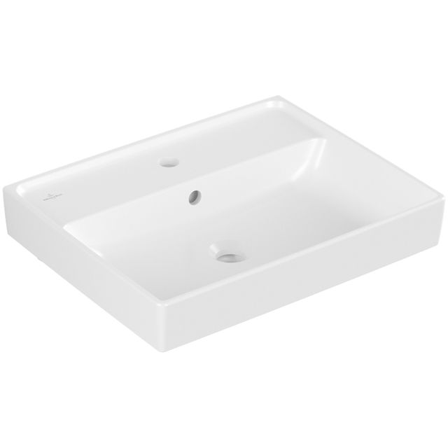 VILLEROY & BOCH - Waschtisch COLLARO 4A3355 550x440mm Eckig m Überl Stone White CeramicPlus