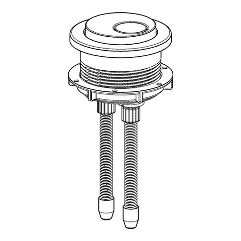 Grohe - 2-Mengen Druckknopf 49526 für Keramik-Spülkasten chrom