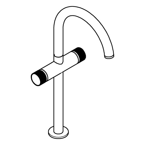 Grohe - WT-Einlochbatt. Atrio Private C. 21142 XL-Size Knopfbetätigung chrom