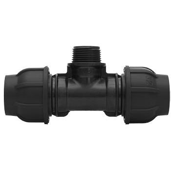 Gebo - Armaturen - Plast T-Stück 40 x 1 1/4 x 40 Abgang mit Außengewinde
