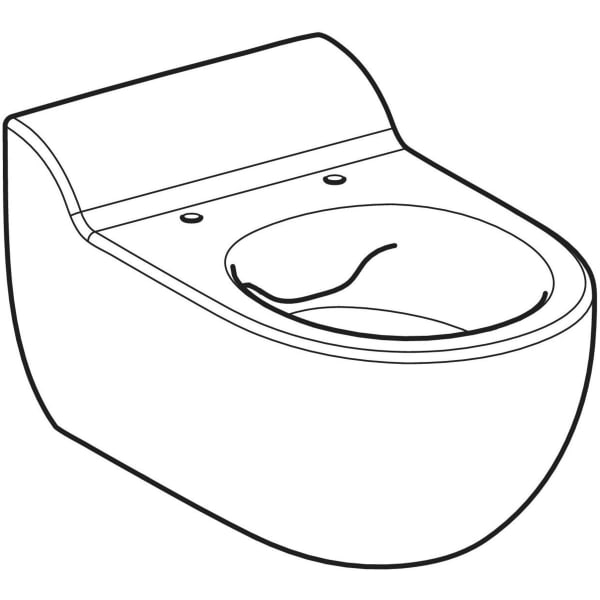Geberit Vertriebs - Bambini WWC für Kinder, Tiefspüler Rimfree, H:35cm, weiß