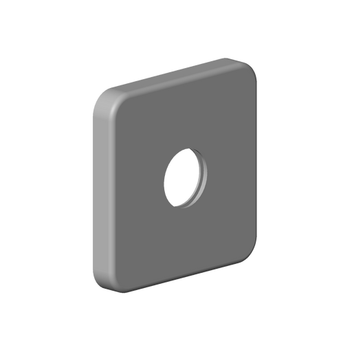 Dornbracht - Rosette Ersatzteile 082796500 63 x 63 x 9 mm chrom
