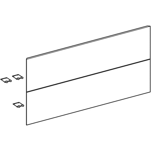 Geberit Vertriebs - Set Schubl.-Frt für ONE US, 2 Schubl. für WT B: 105cm, greige matt