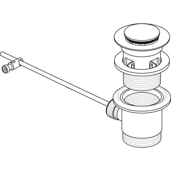 Ideal Standard - Ab- und Überlauf IDEAL-STANDARD A 962991AA, PG8, chrom