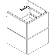 Hansgrohe - WTU 480x470mm m.2SK für HWB mattweiß