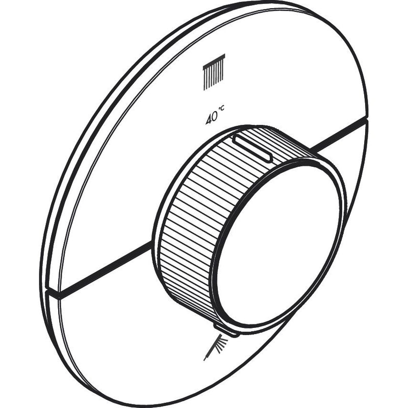 Hansgrohe - Thermostat UP Axor ShowerSelect ID Fertigset 2 Verbraucher rund MSW