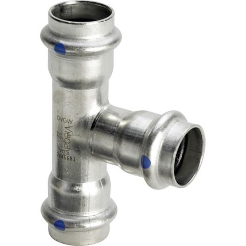 Viega - T-Stück SANPRESS Inox 2318LF labsfrei 42x18x42mm