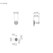 Dornbracht - Brausehalter übergreifend neutral 28050361 platin