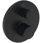 Ideal Standard - IS Badethermostat UP Ceratherm T100 Rosette d:163mm Silk Black
