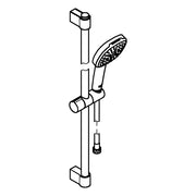 Grohe - Brausestangenset Tempesta Cube 110 27579_3 600mm 3 Strahlarten WS chrom