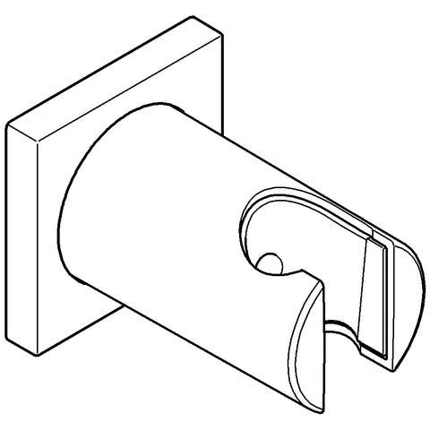 Grohe - Brausehalter RAINSHOWER 27075 nicht verstellbar eckige Rosette chrom