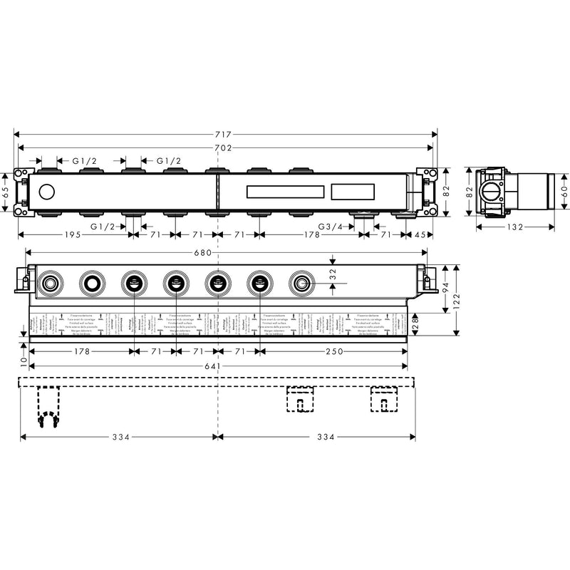 Hansgrohe - Grundset Select 5 Verbraucher