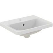 Ideal Standard - Einbauwaschtisch CONNECT, rechteckig, 1Hl., m.Ül., 500x390x175mm, Weiß