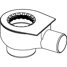 TECE SE - TECEdrainline Ablauf DN 50 Auslauf seitlich, # 650001