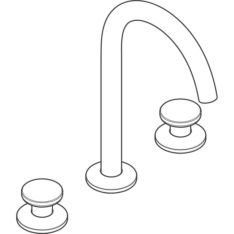 Hansgrohe - 3-Loch Waschtischarmatur Select 170 AXOR One m.Push-Open Ablaufgarnitur MSW