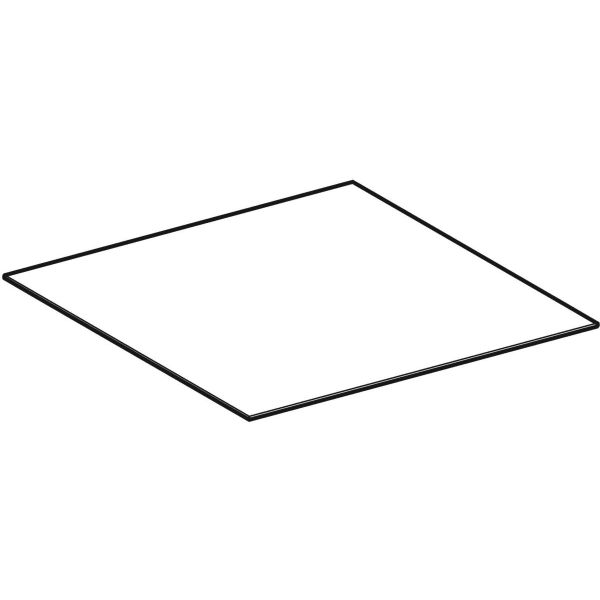 Geberit Vertriebs - ONE Abdeck. f. Seitenschrank/-Element 45x0,4x46,5cm, Marmoroptik schwarz matt