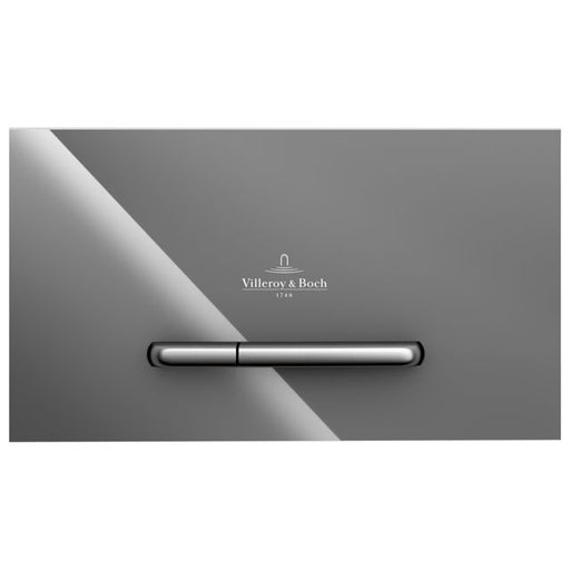 VILLEROY & BOCH - WC-Betätigungsplatte ViConnect 9221 253x145x20mm Glass, Glossy Grey