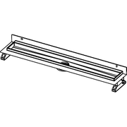 TECE SE - TECEdrainline Rinne gerade m. Wandaufk. 700mm mit Seal System Dichtband