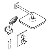 Grohe - UP-Duschsystem Grohtherm 103995 eckig 2 ASV für Duschrahmen Mono chrom