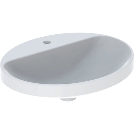 Geberit Vertriebs - Einbau-WT VARIFORM, oval, 550x450mm mit Hahnloch, o. Ül., weiß, KeraTect