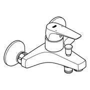 Grohe - EH-Wannenbatterie BauFlow 23756 Wandmontage chrom