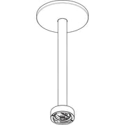 Hansgrohe - Deckenanschluss AXOR One 300mm für Kopfbrause 280 2jet mattschwarz