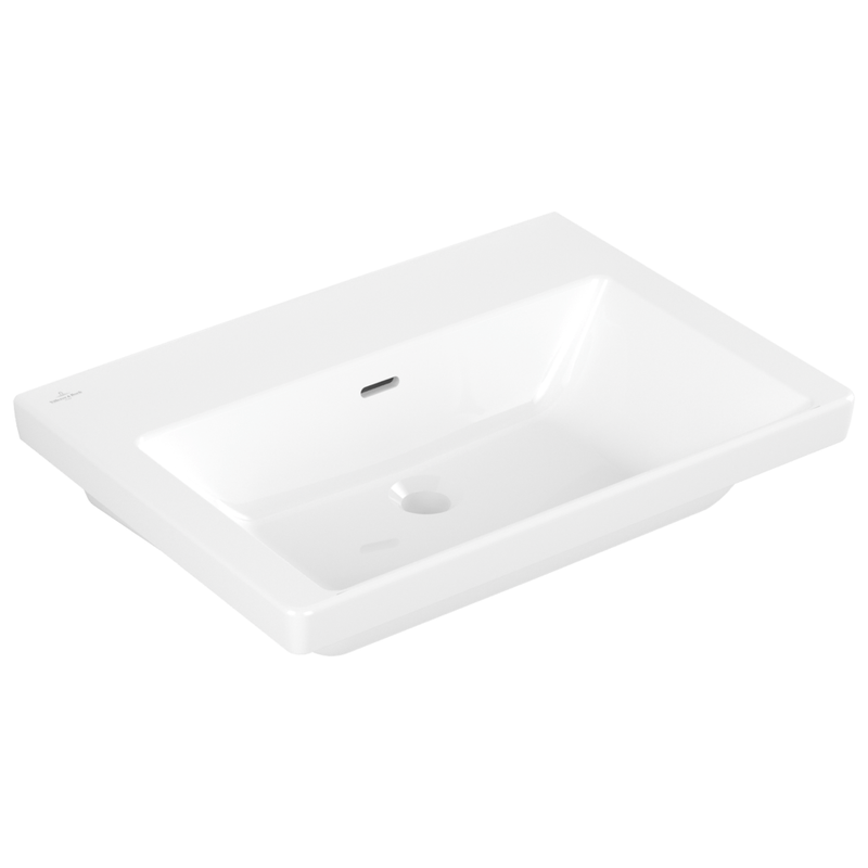 VILLEROY & BOCH - Waschbecken Subway 3.0 650x470mm Rechteck mit Überlauf Weiß Alpin