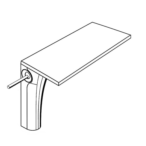 Hansgrohe - Waschtisch EHM AXOR MASSAUD 18020000 chrom für Waschschüssel