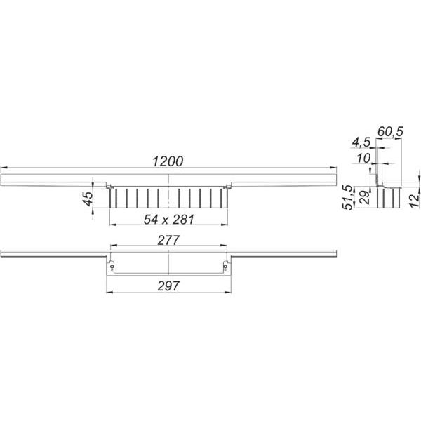 Dallmer - Duschrinne CeraWall Individual 1200 mm
