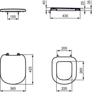 Ideal Standard - WC-Sitz EUROVIT PLUS, weiß